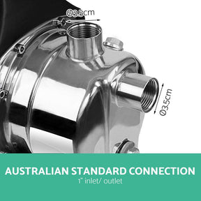 Giantz Garden Water Pump High Pressure 1500W Tank Rain Farm Irrigation House - SportZone.co.nz
