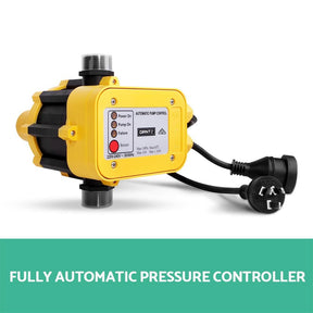 Giantz Garden Water Pump High Pressure 2000W 4 - Stage Tank Irrigation Yellow - SportZone.co.nz