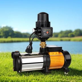 Giantz Garden Water Pump High Pressure 2500W 5-Stage Tank Irrigation Black - SportZone.co.nz
