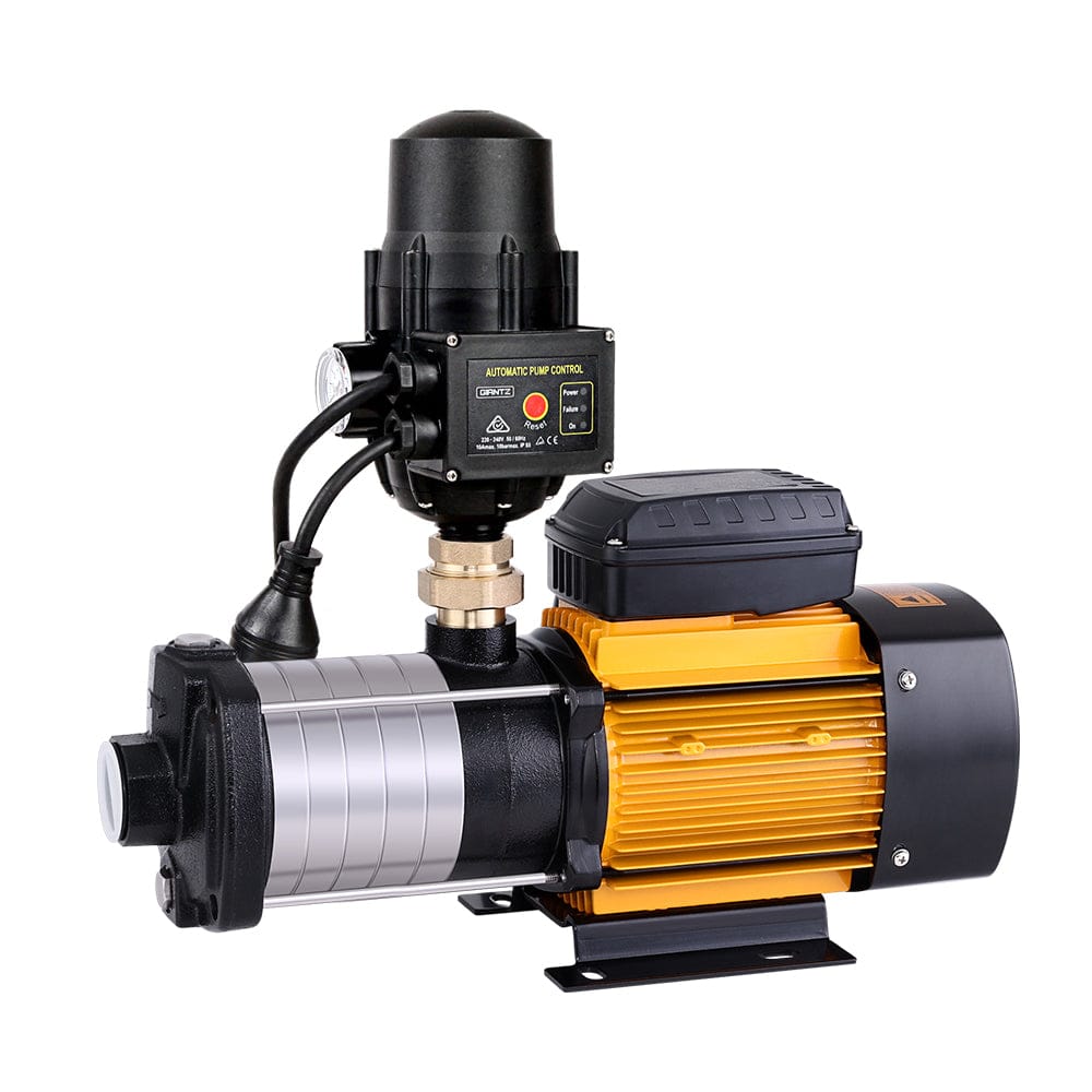 Giantz Garden Water Pump High Pressure 2500W 6 - Stage Tank Irrigation Black - SportZone.co.nz