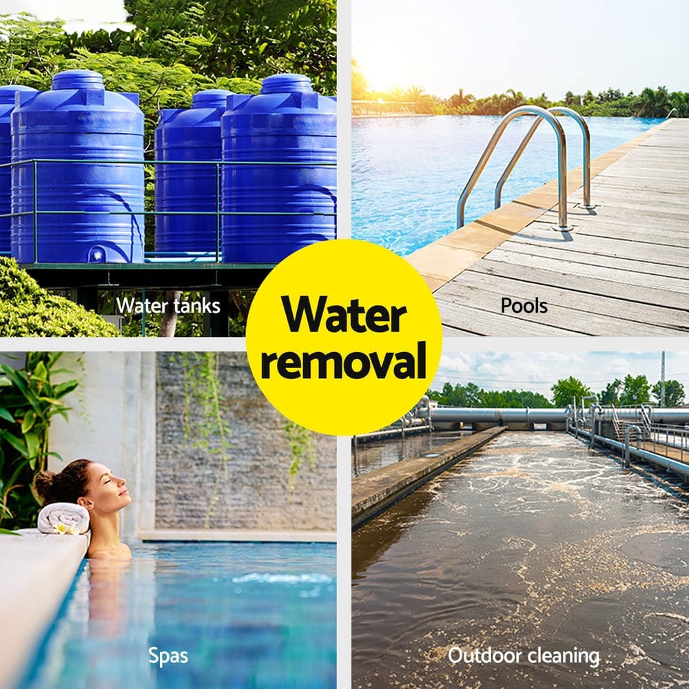 Giantz Garden Water Submersible Pump 750W Dirty Bore Sewerage Tank Well Steel - SportZone.co.nz