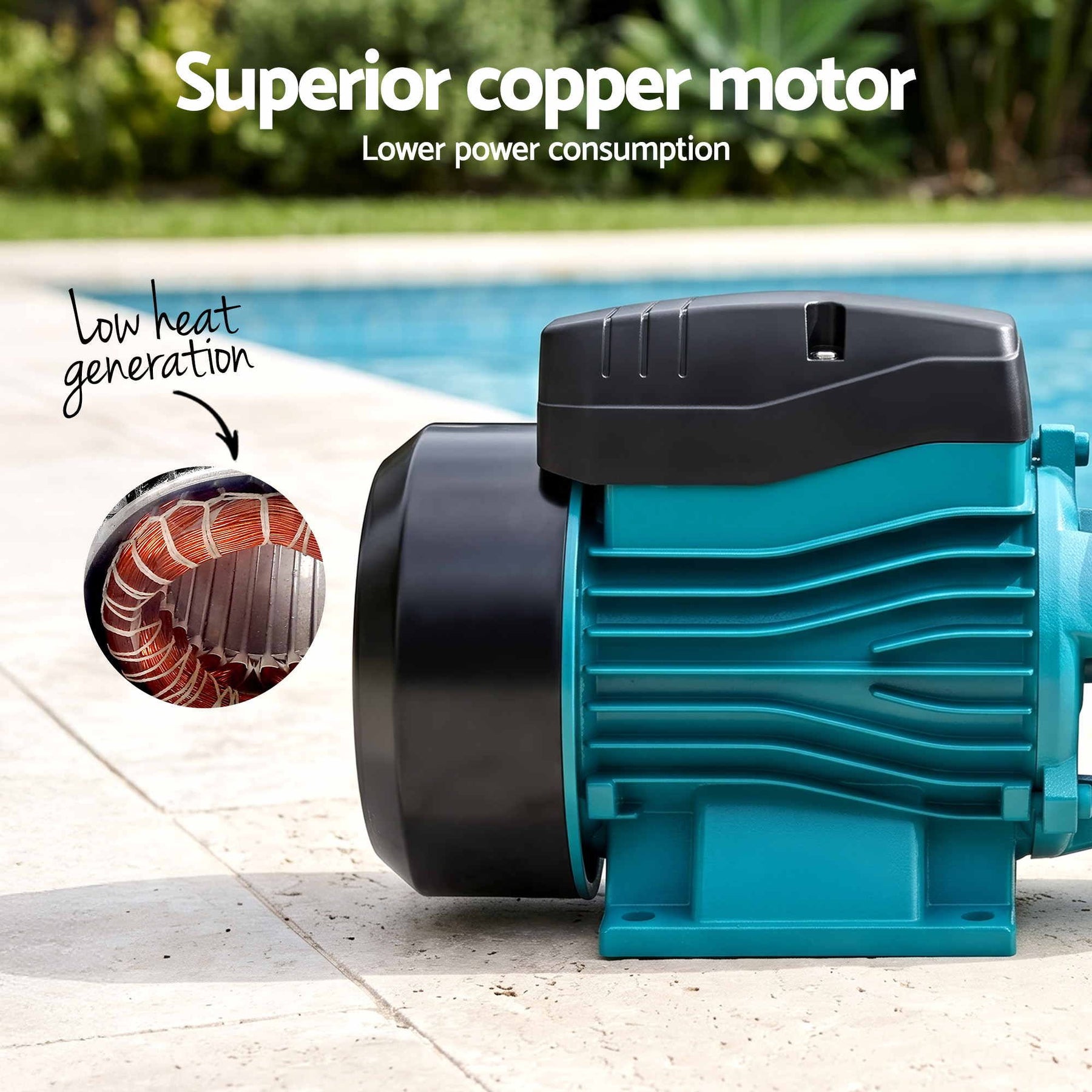 Giantz Peripheral Water Pump Automatic Controller Clean Garden Rain Tank 0.5HP - SportZone.co.nz