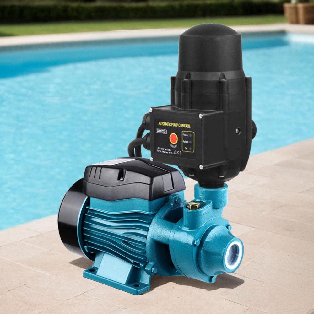 Giantz Peripheral Water Pump Garden Boiler Car Wash Auto Irrigation QB60 Black - SportZone.co.nz