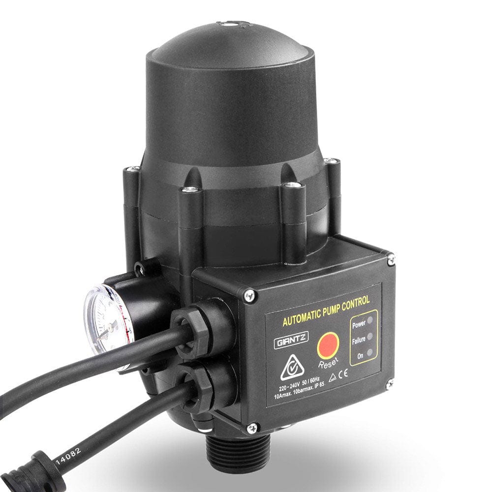 Giantz Peripheral Water Pump Garden Boiler Car Wash Auto Irrigation QB80 Black - SportZone.co.nz