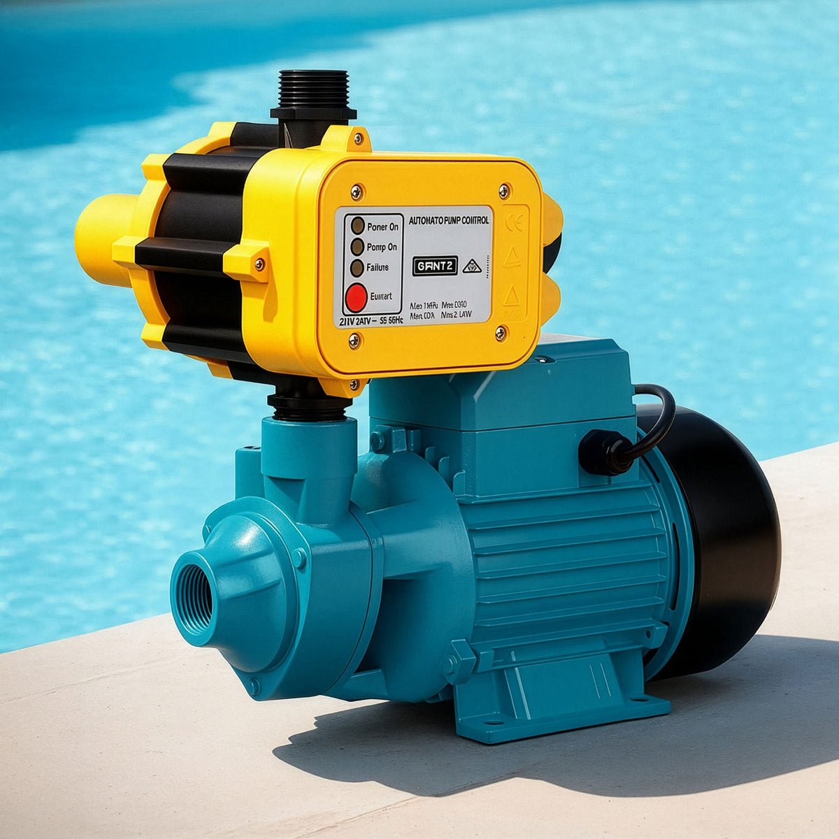 Giantz Peripheral Water Pump Garden Boiler Car Wash Auto Irrigation QB80 Yellow - SportZone.co.nz