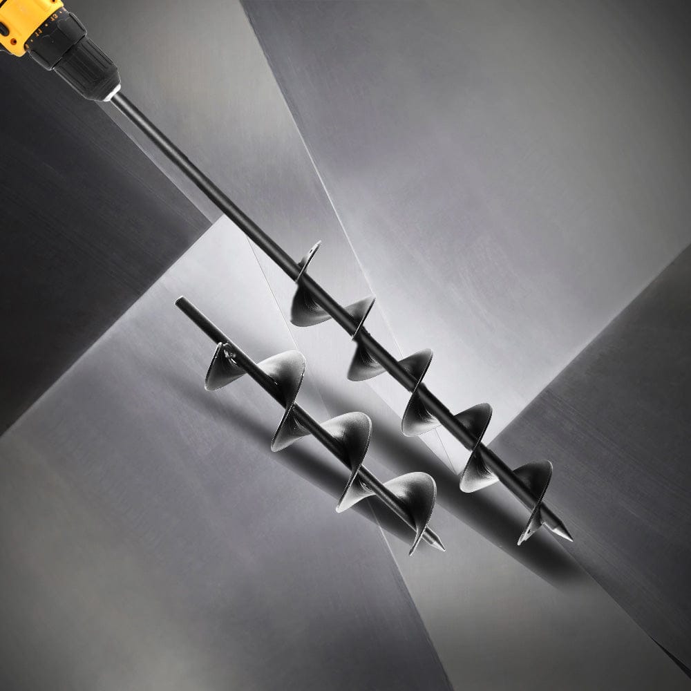 Giantz Power Garden Spiral Auger Hole Digger Earth Drill Bit 75x300 & 600mm - SportZone.co.nz