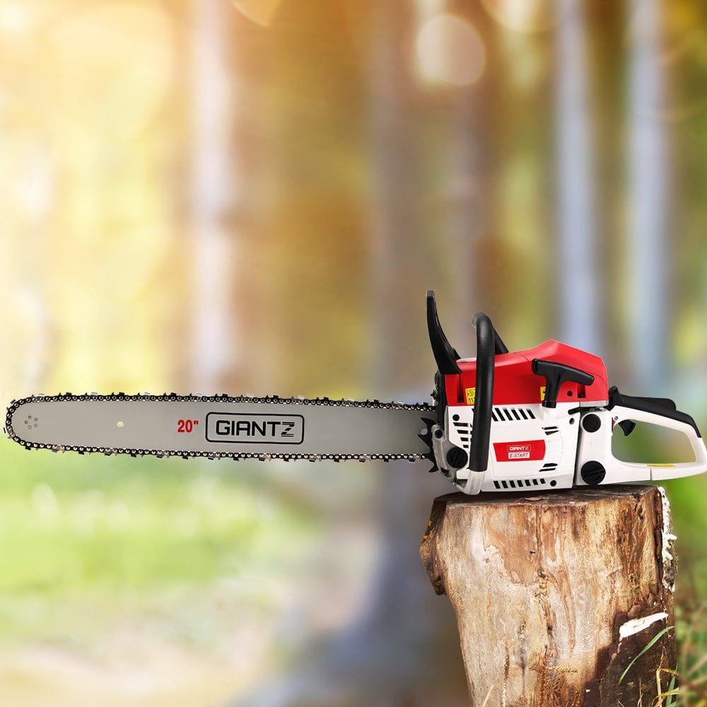 Giantz Pro Series 62CC Petrol Chainsaw – 20" Bar | Heavy - Duty Chainsaw - SportZone.co.nz