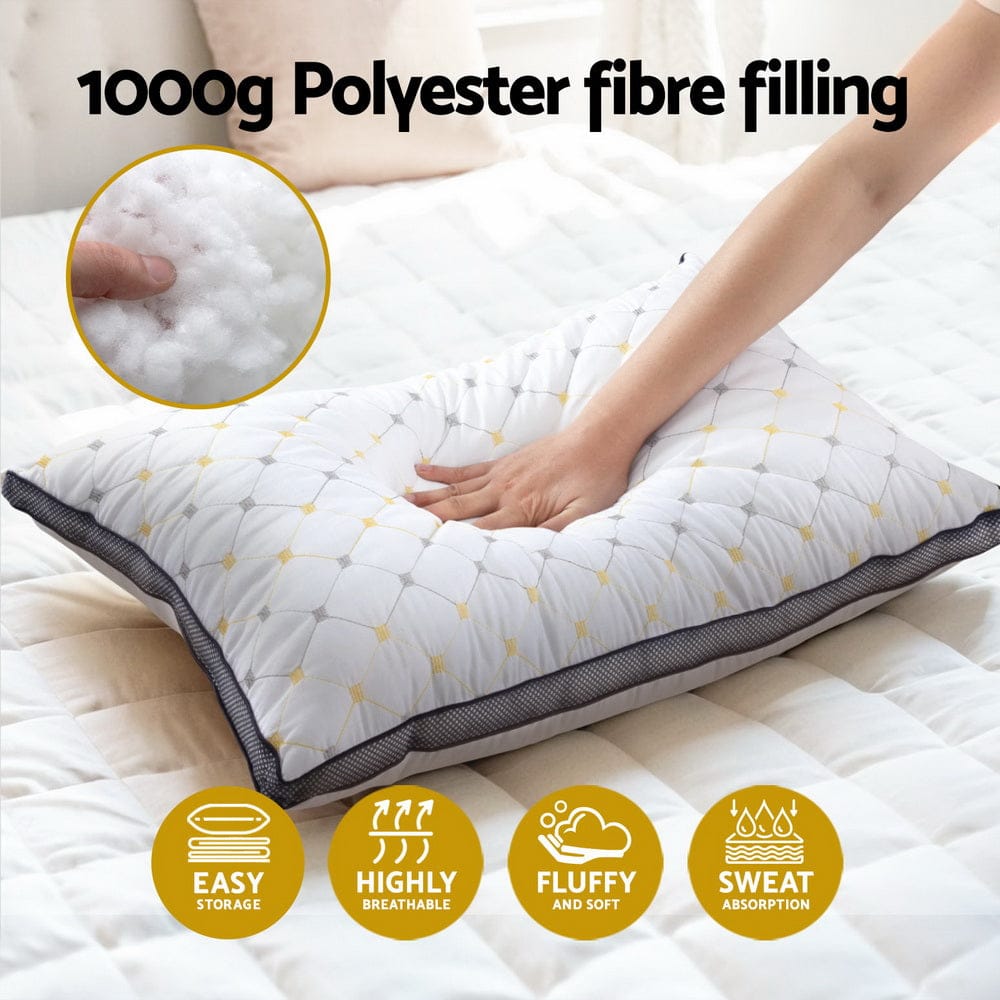 Giselle 4pcs Pillows Microfibre - SportZone.co.nz