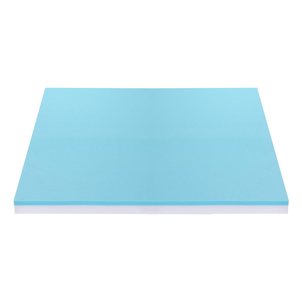 Giselle 8cm Memory Foam Mattress Topper Gel Dual Layer Foam Bamboo Queen - SportZone.co.nz