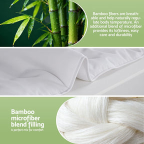 Giselle Bedding 200GSM Bamboo Quilt Summer Quilts All Season Doona Duvet Lightweight King - SportZone.co.nz