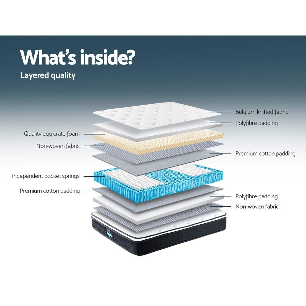 Giselle Bedding 21cm Mattress Euro Top Single - SportZone.co.nz