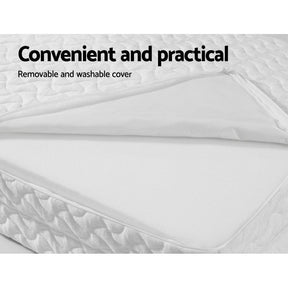 Giselle Bedding Foldable Mattress Folding Foam Cot Bed White - SportZone.co.nz