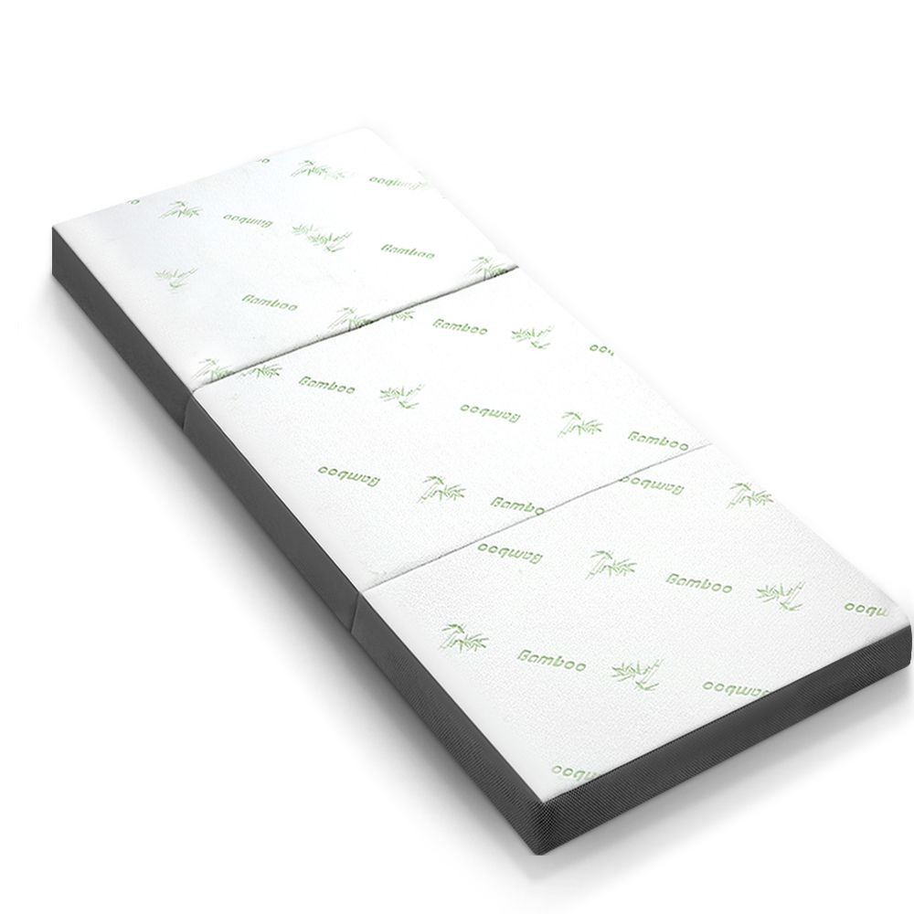 Giselle Bedding Foldable Mattress Folding Foam Single Bamboo - SportZone.co.nz