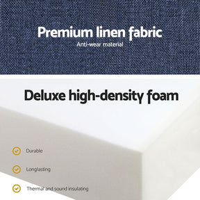 Giselle Bedding Foldable Mattress Folding Foam Single Blue - SportZone.co.nz