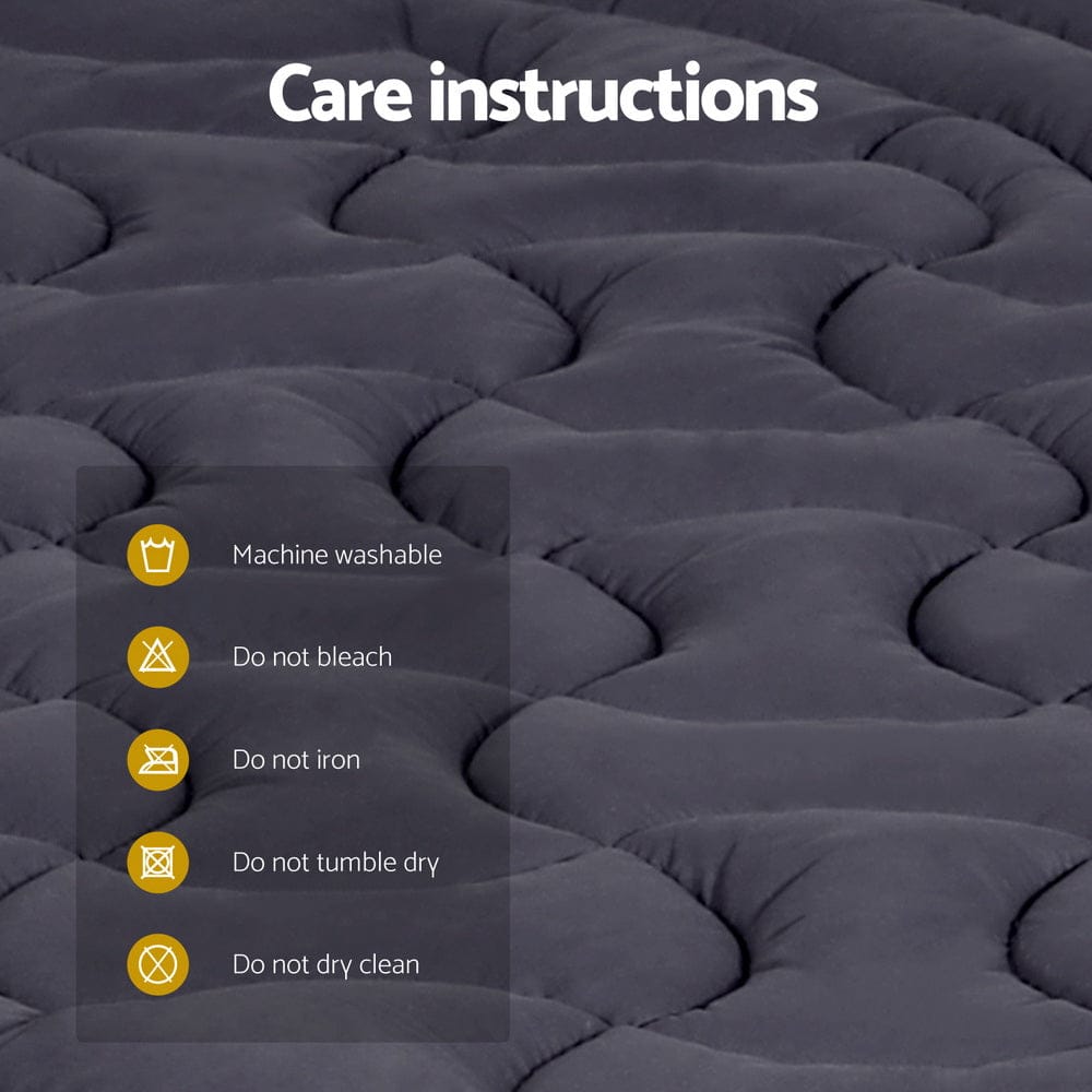 Giselle Bedding Mattress Topper Pillowtop 3 - Zone King - SportZone.co.nz