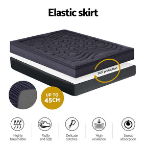 Giselle Bedding Mattress Topper Pillowtop 3 - Zone King Single - SportZone.co.nz