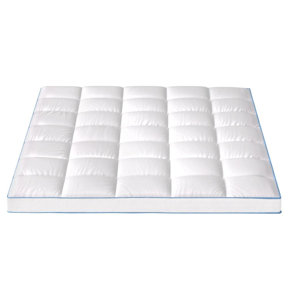 Giselle Bedding Mattress Topper Pillowtop Bamboo 10cm Queen - SportZone.co.nz