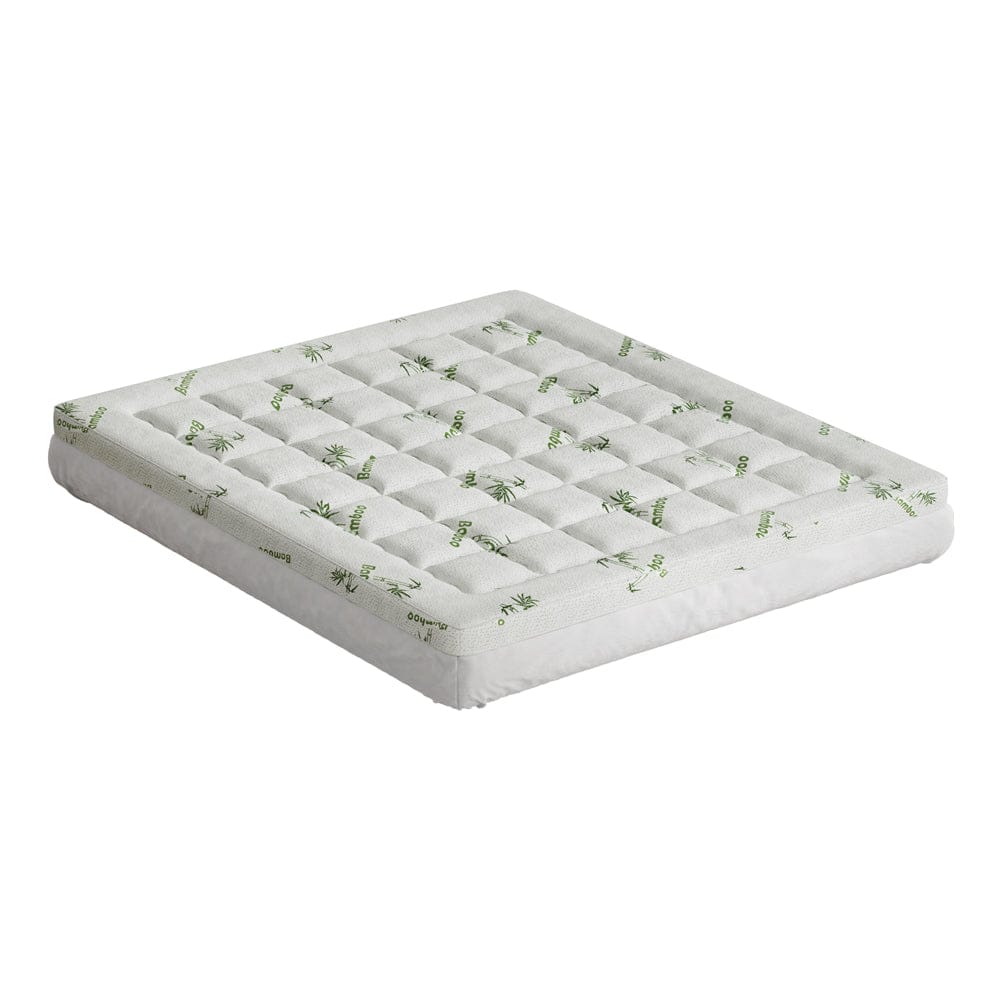 Giselle Bedding Mattress Topper Pillowtop Bamboo 7.5cm King - SportZone.co.nz