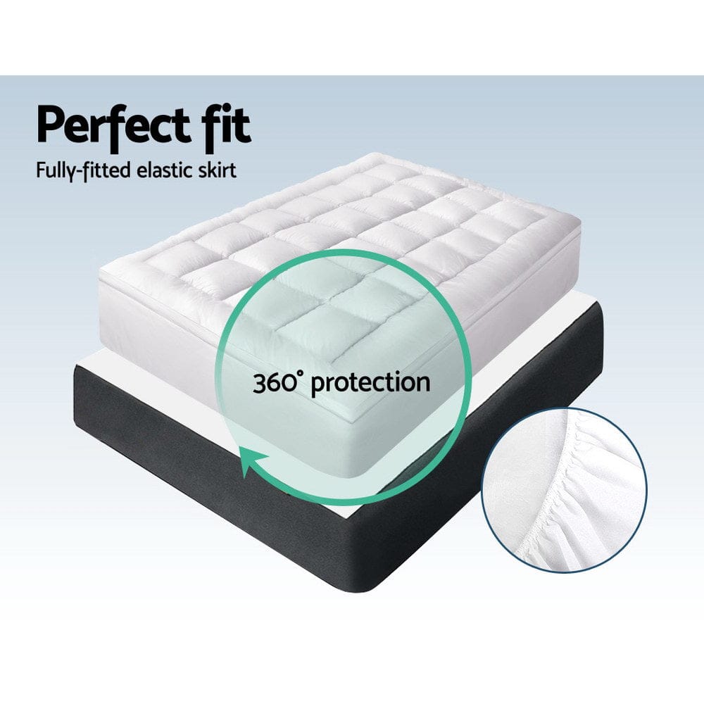Giselle Bedding Mattress Topper Pillowtop Bamboo King - SportZone.co.nz