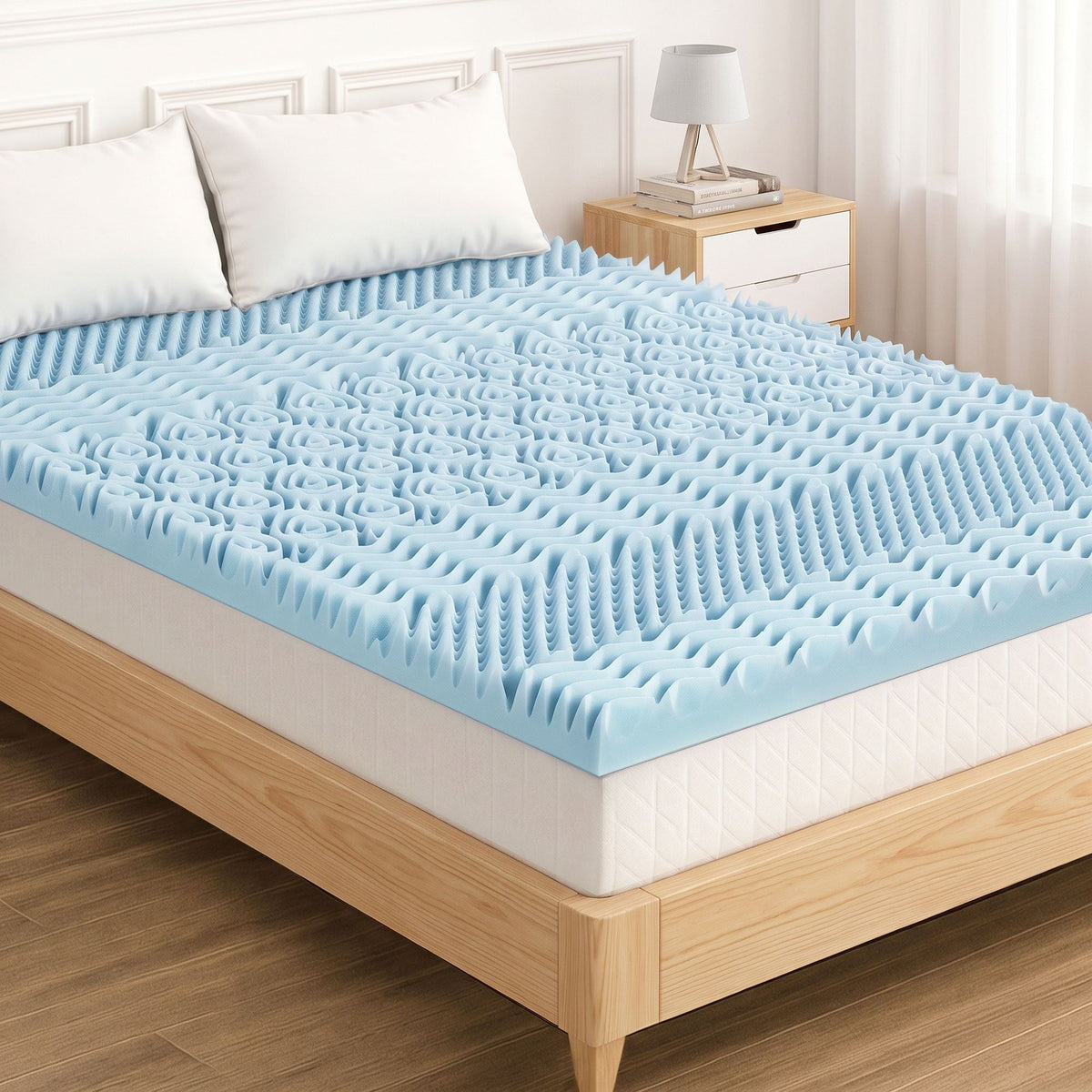 Giselle Bedding Memory Foam Mattress Topper 7-Zone 5cm King - SportZone.co.nz