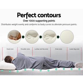 Giselle Bedding Memory Foam Mattress Topper 8cm Double - SportZone.co.nz