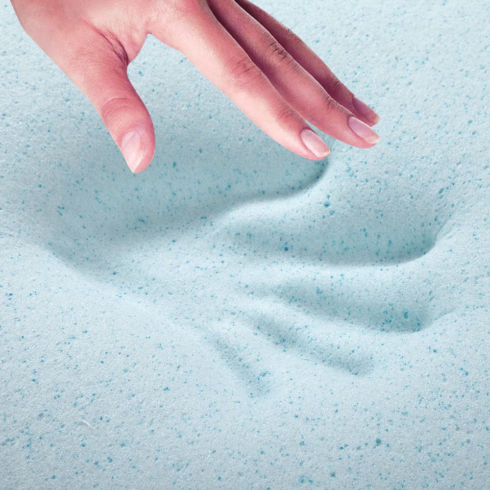 Giselle Bedding Memory Foam Mattress Topper Cool Gel 8cm Queen - SportZone.co.nz