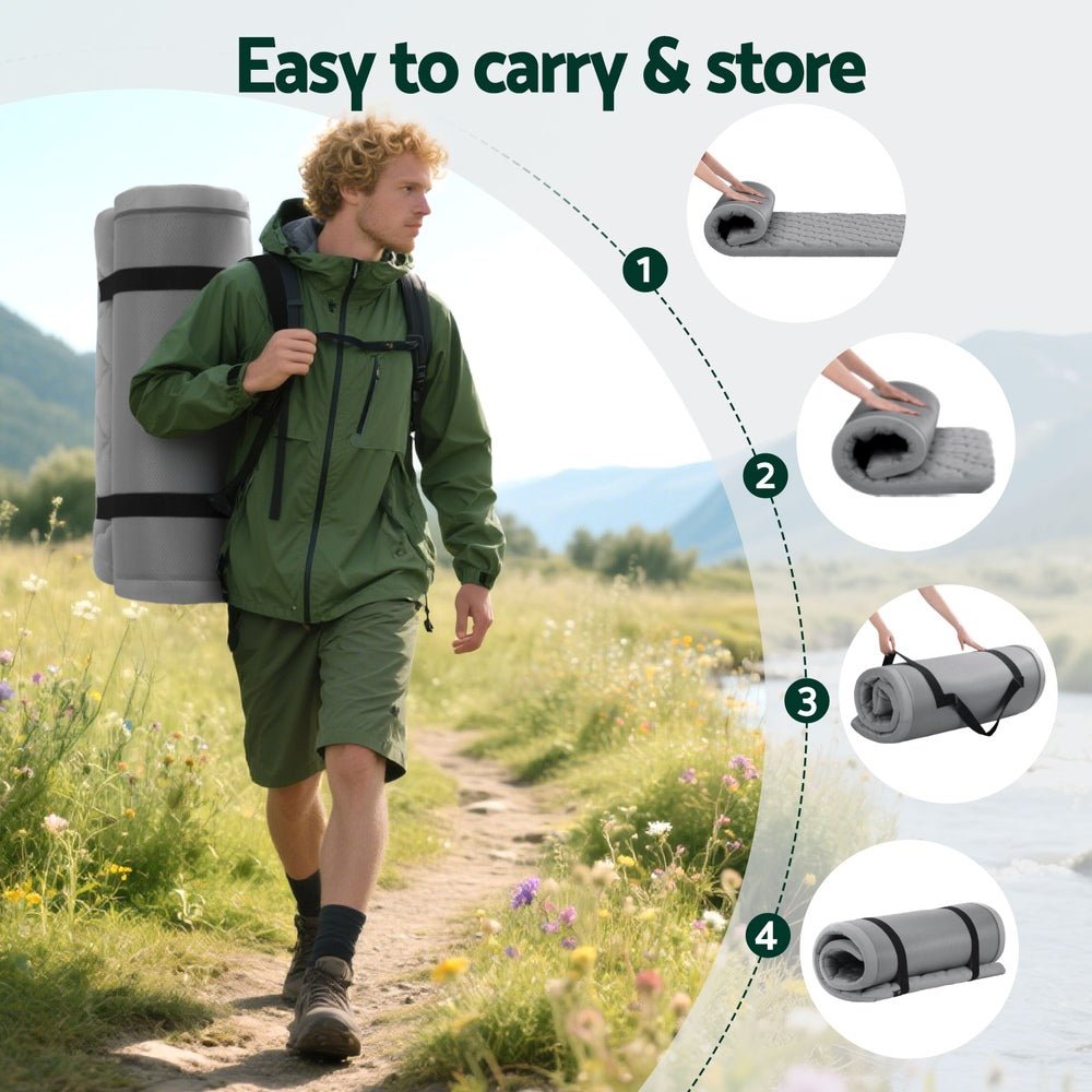 Giselle Bedding Single Foldable Mattress Camping Mat - SportZone.co.nz