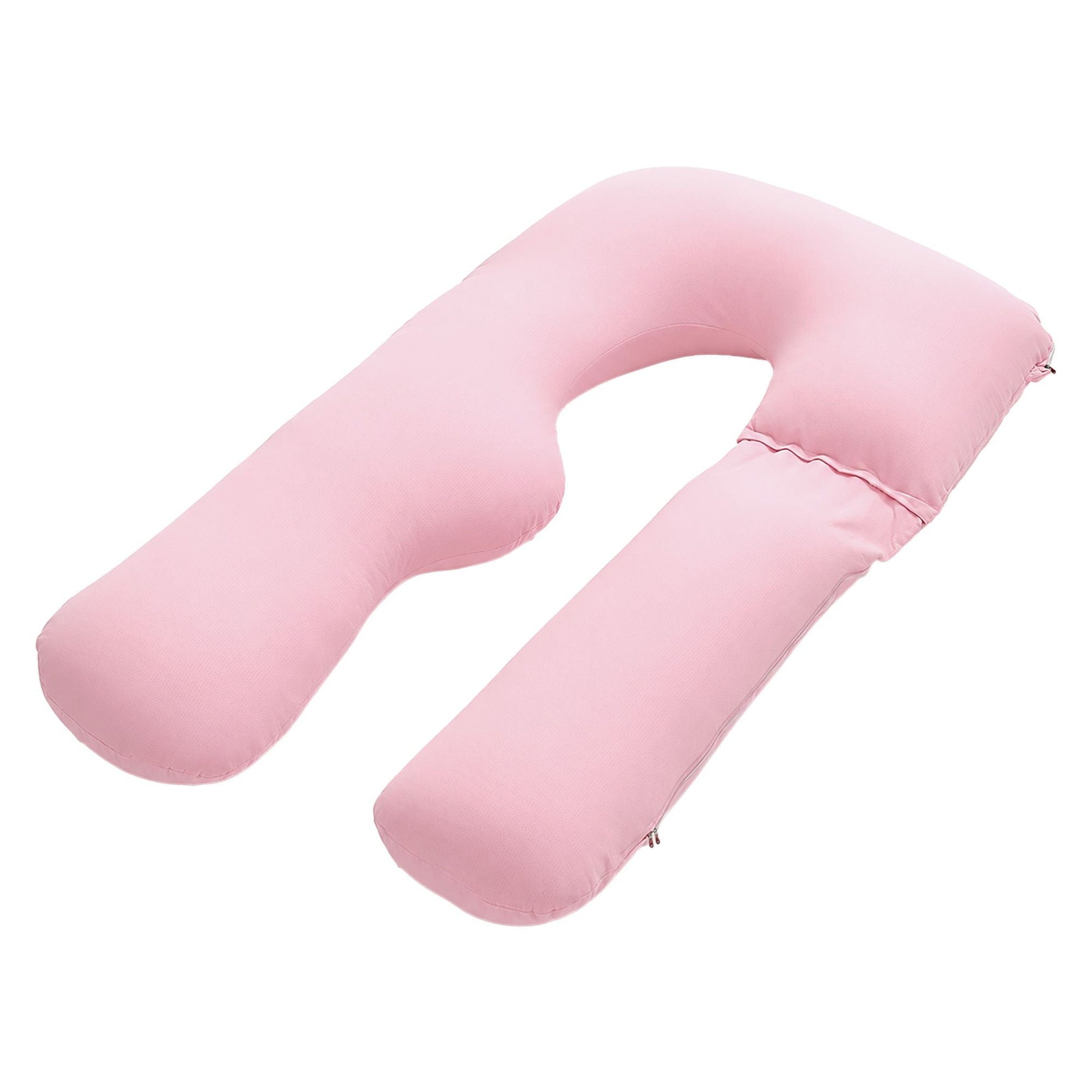 Giselle Bedding U-Shaped Pregnancy Pillow Cotton Cover Pink - SportZone.co.nz