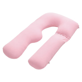 Giselle Bedding U-Shaped Pregnancy Pillow Cotton Cover Pink - SportZone.co.nz