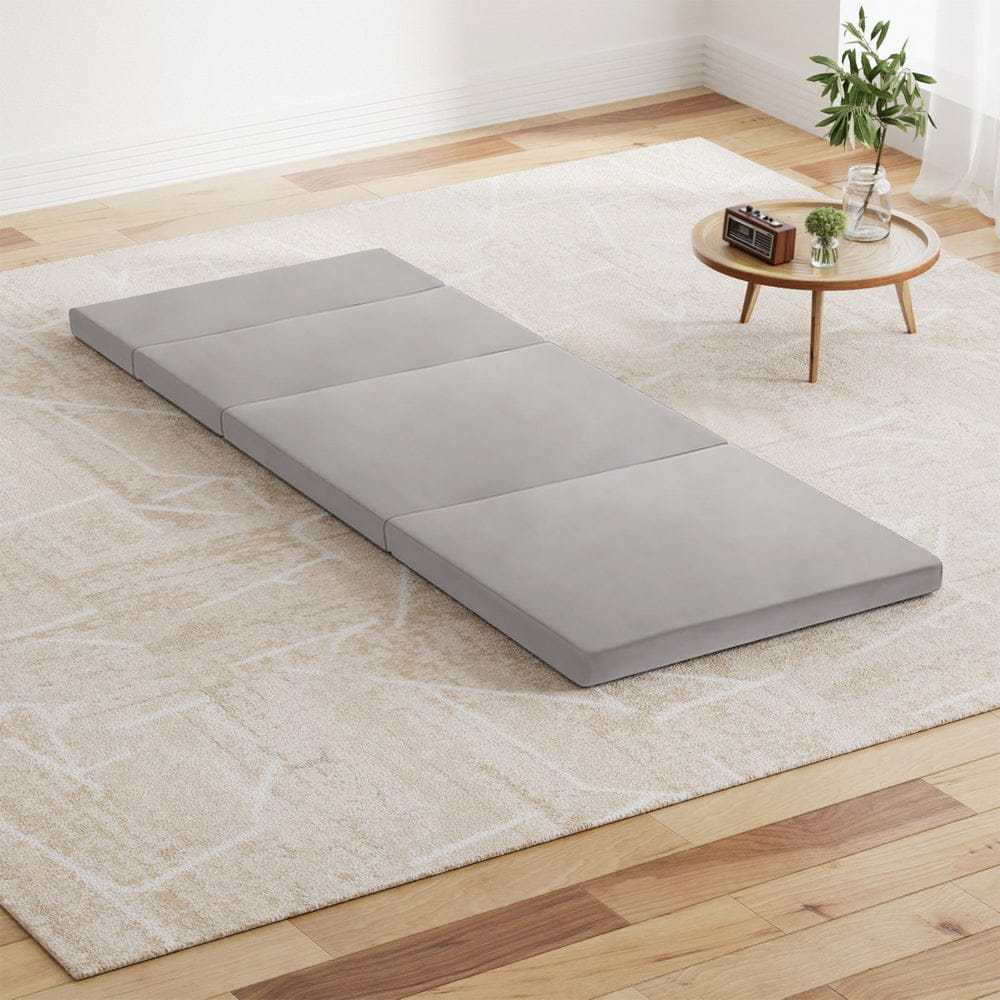 Giselle Foldable Mattress Folding Sofa Bed 4 - fold Sleeping Camping Cushion Mat - SportZone.co.nz