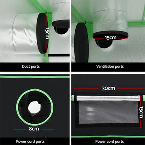 Green Fingers Grow Tent 100x60x180cm 4 Tiers Kits Hydroponics Indoor Grow System - SportZone.co.nz