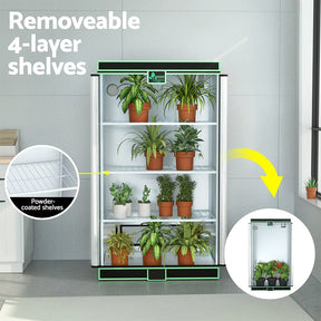 Green Fingers Grow Tent 100x60x180cm 4 Tiers Kits Hydroponics Indoor Grow System - SportZone.co.nz