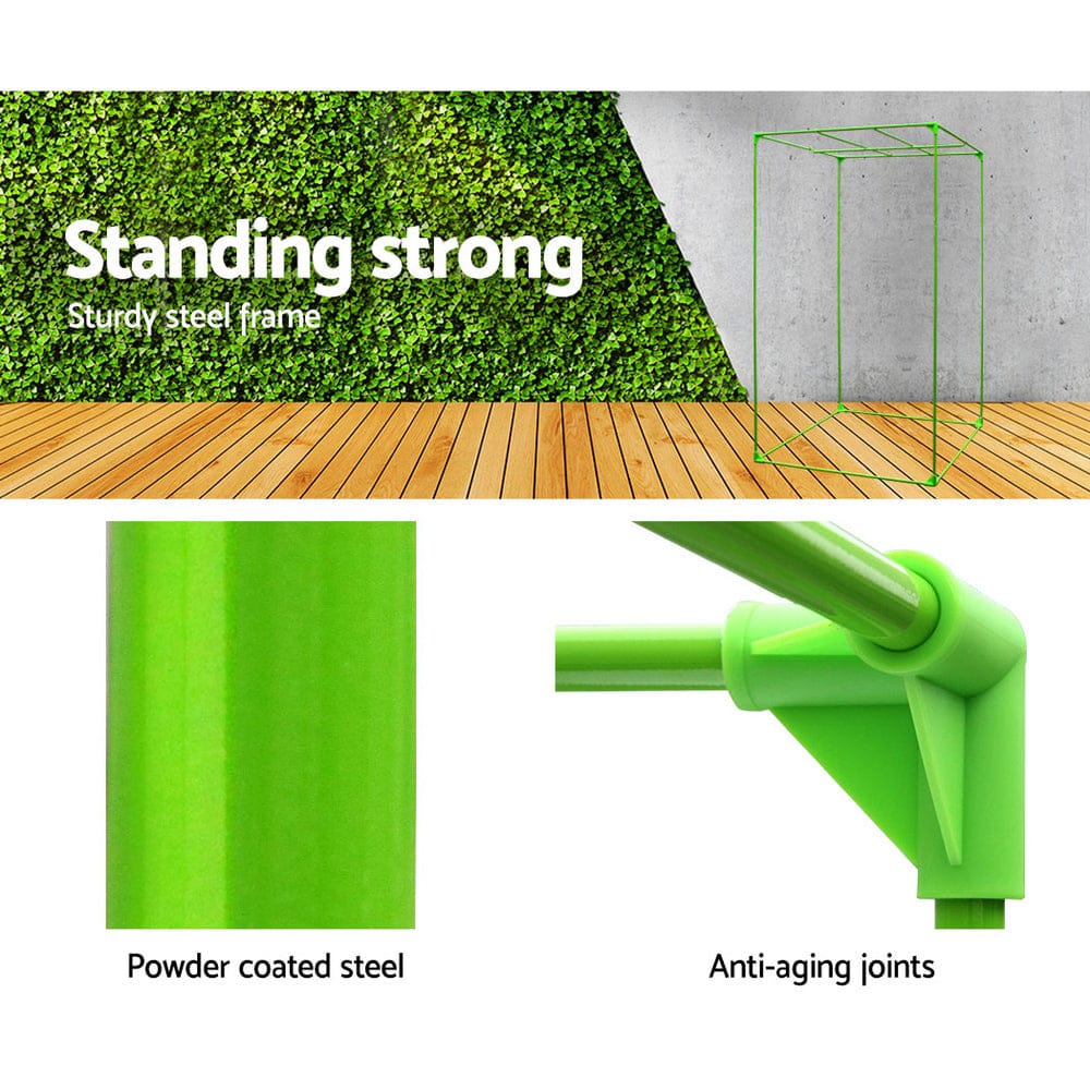 Green Fingers Grow Tent 70x70x160CM 1680D Hydroponics Kit Indoor Plant Room System - SportZone.co.nz