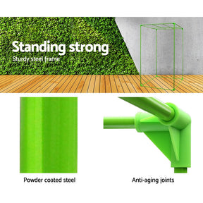 Green Fingers Grow Tent 70x70x160CM 1680D Hydroponics Kit Indoor Plant Room System - SportZone.co.nz