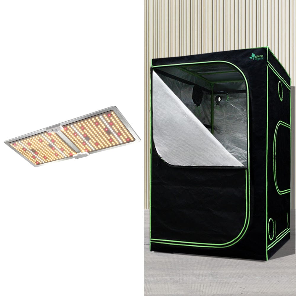Green Fingers Grow Tent Light Kit 100x100x200CM 2200W LED Full Spectrum - SportZone.co.nz