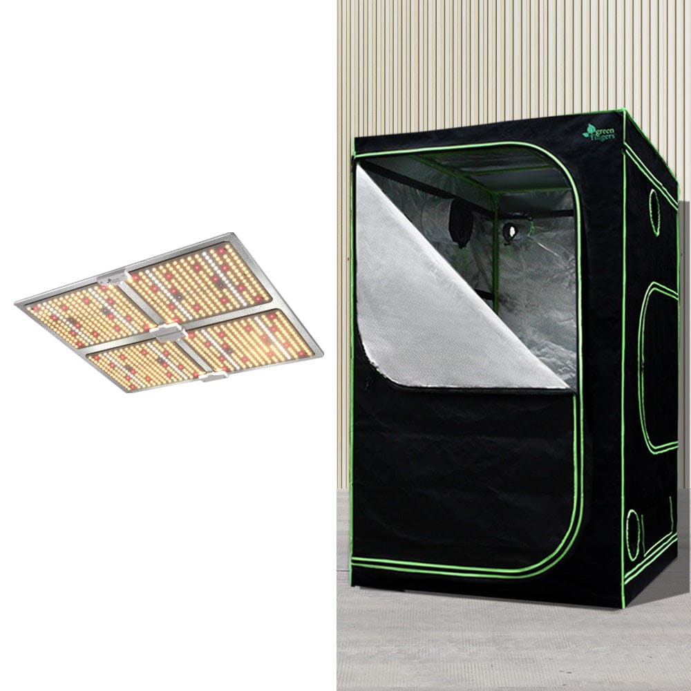 Green Fingers Grow Tent Light Kit 100x100x200CM 4500W LED Full Spectrum - SportZone.co.nz