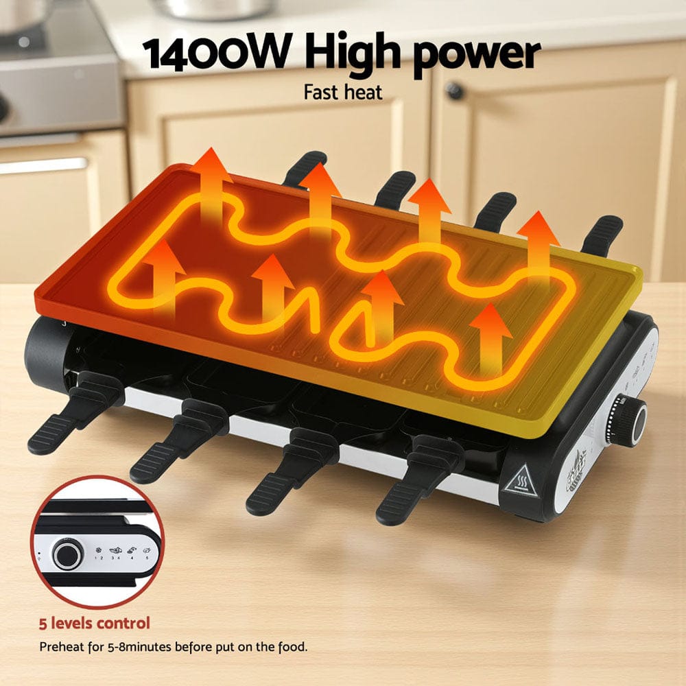 Grillz 1400W Electric BBQ Grill w/ 7 Cooking Pans - SportZone.co.nz