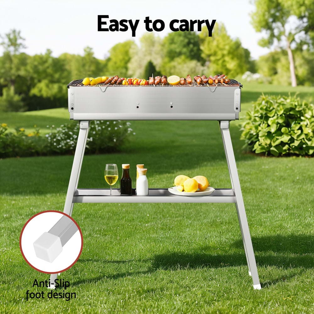 Grillz BBQ Grill Charcoal Smoker Portable Barbecue - SportZone.co.nz