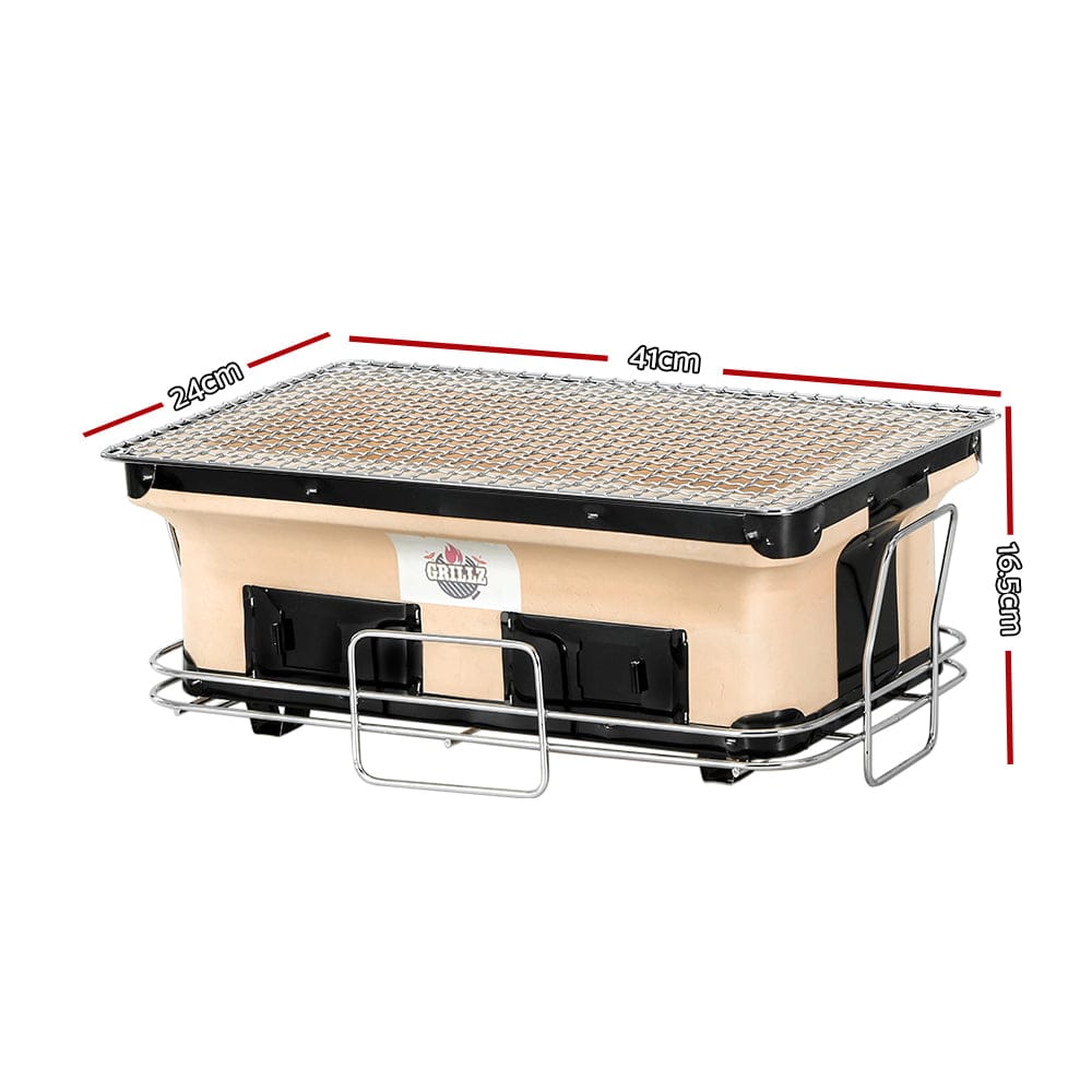 Grillz BBQ Grill Tabletop Charcoal Smoker - SportZone.co.nz