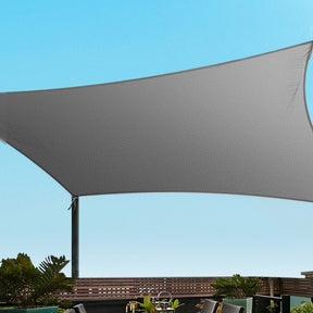Instahut Shade Sail Cloth Shadecloth Square Sun Canopy 5x6m - SportZone.co.nz