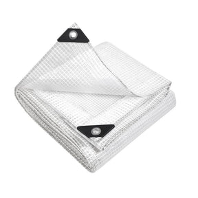 Instahut Tarp Tarpaulin 5x10m Canvas Heavy Duty Camping Cover Clear - SportZone.co.nz