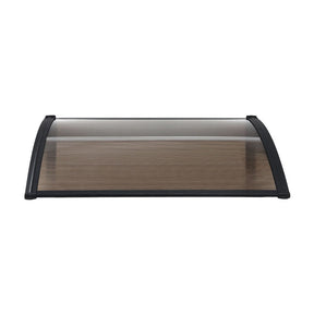 Instahut Window Door Awning 0.8mx1m Brown - SportZone.co.nz