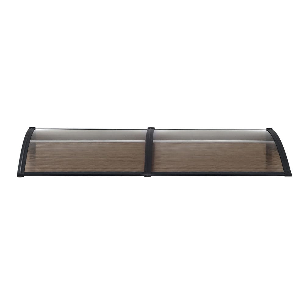 Instahut Window Door Awning 0.8mx2m Brown - SportZone.co.nz