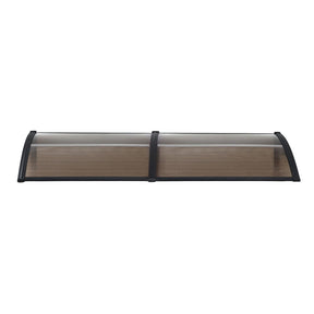Instahut Window Door Awning 0.8mx2m Brown - SportZone.co.nz