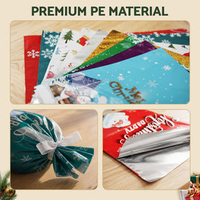Jingle Jollys 27PCS Christmas Gift Bags Large Medium Small 9 Christmas Designs Set - SportZone.co.nz