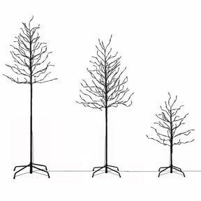 Jingle Jollys 3 Pack LED Christmas Tree Lighted Birch Tree Indoor Outdoor Xmas Decor Warm White - SportZone.co.nz