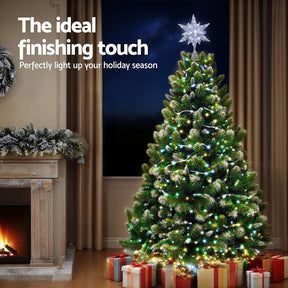 Jingle Jollys 3D Christmas Tree Topper Star LED Decorations Xmas Party Timer - SportZone.co.nz