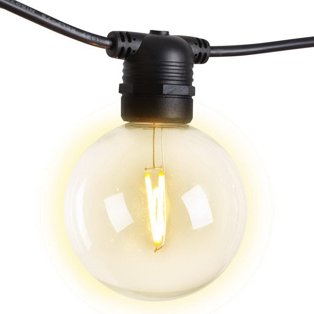 Jingle Jollys 59m LED Festoon Lights Sting Lighting Kits Wedding Outdoor Party - SportZone.co.nz
