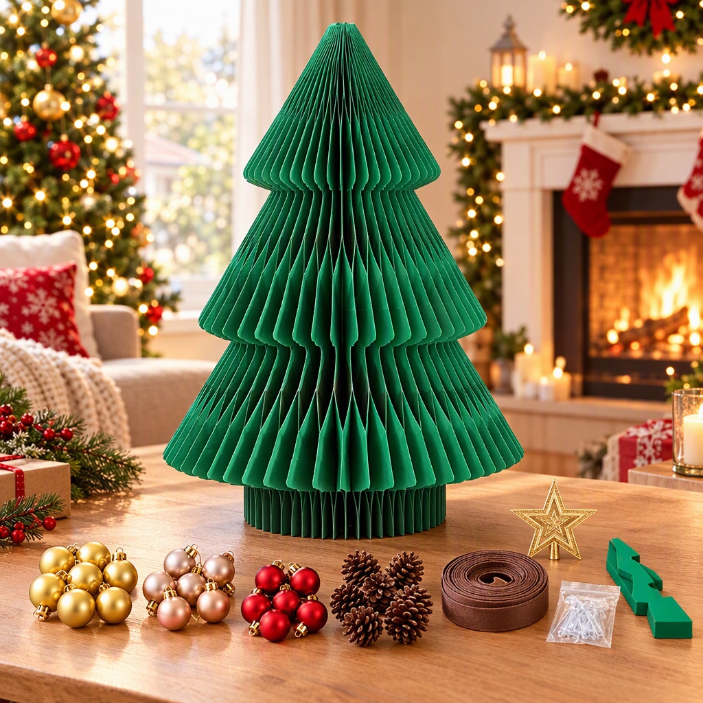 Jingle Jollys 61cm Tabletop Christmas Tree Decorations Easy Setup Foldable - SportZone.co.nz