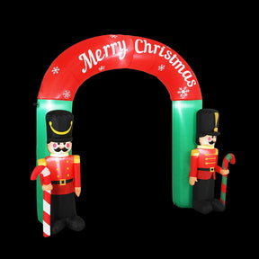 Jingle Jollys Christmas Inflatable Archwary Nutcracker 3M Illuminated Decorations - SportZone.co.nz